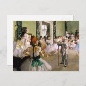 Edgar Degas Dance Class Postkarte (Vorne/Hinten)