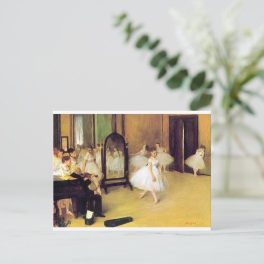 Edgar Degas - Dance Class Postkarte (Stehend Vorderseite)