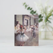 Edgar Degas Dance Class Postkarte (Stehend Vorderseite)