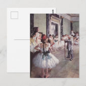 Edgar Degas Dance Class Postkarte (Vorne/Hinten)