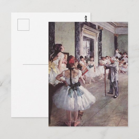 Edgar Degas Dance Class Postkarte (Vorne/Hinten)