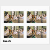 Edgar Degas Dance Class Rechteckiger Aufkleber (Blatt)