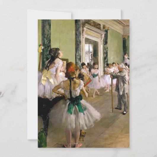 Edgar Degas Dance Class Save The Date (Vorderseite)