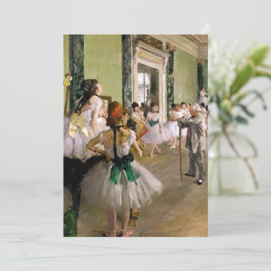 Edgar Degas Dance Class Save The Date (Stehend Vorderseite)