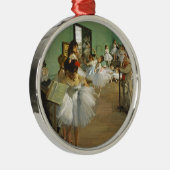 Edgar Degas Dance Class Silbernes Ornament (Rechts)