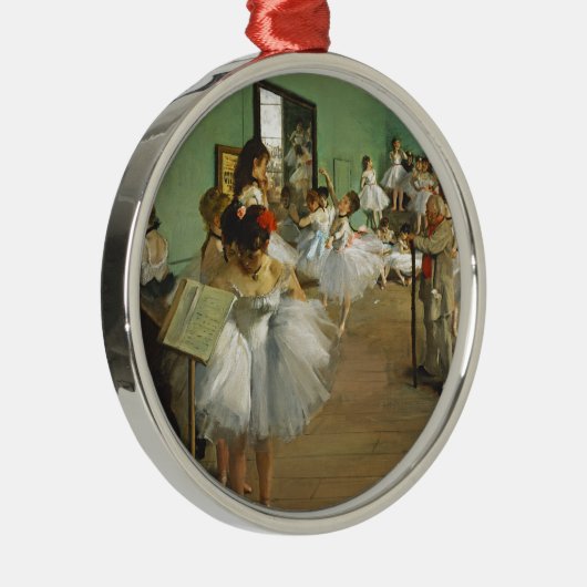 Edgar Degas Dance Class Silbernes Ornament (Rechts)