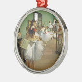 Edgar Degas Dance Class Silbernes Ornament (Links)