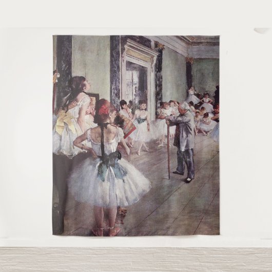 Edgar Degas Dance Class Wandteppich (Vorderseite)