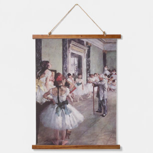 Edgar Degas Dance Class Wandteppich Mit Holzrahmen