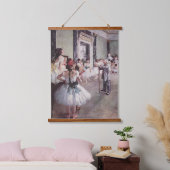 Edgar Degas Dance Class Wandteppich Mit Holzrahmen (Schlafzimmer)