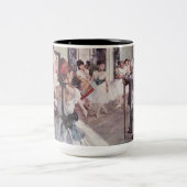 Edgar Degas Dance Class Zweifarbige Tasse (Mittel)