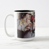 Edgar Degas Dance Class Zweifarbige Tasse (Links)