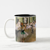 Edgar Degas Dance Class Zweifarbige Tasse (Links)