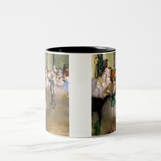 Edgar Degas Dance Class Zweifarbige Tasse (Mittel)