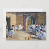 Edgar Degas - Dance Foyer, Opera rue Le Peletier Dankeskarte (Vorderseite)