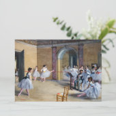 Edgar Degas - Dance Foyer, Opera rue Le Peletier Dankeskarte (Stehend Vorderseite)