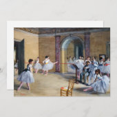 Edgar Degas - Dance Foyer, Opera rue Le Peletier Dankeskarte (Vorne/Hinten)
