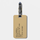 Edgar Degas - Dance Foyer, Opera rue Le Peletier Gepäckanhänger (Rückseite vertikal)