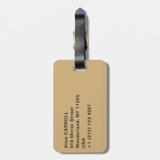 Edgar Degas - Dance Foyer, Opera rue Le Peletier Gepäckanhänger (Rückseite vertikal)