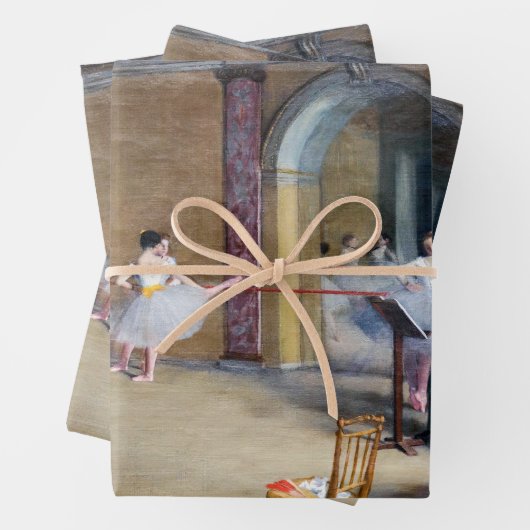 Edgar Degas - Dance Foyer, Opera rue Le Peletier Geschenkpapier Set (Beispiel)