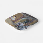 Edgar Degas - Dance Foyer, Opera rue Le Peletier Pappteller (Gewinkelt)