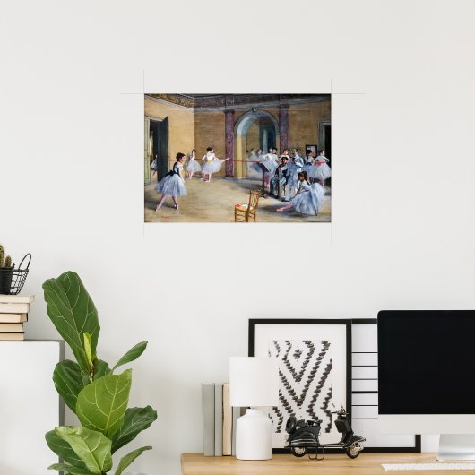 Edgar Degas - Dance Foyer, Opera rue Le Peletier Poster (Heimbüro)