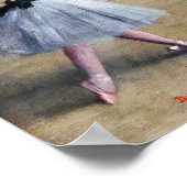 Edgar Degas - Dance Foyer, Opera rue Le Peletier Poster (Ecke)