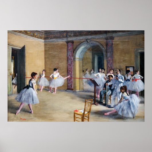 Edgar Degas - Dance Foyer, Opera rue Le Peletier Poster (Vorne)