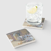 Edgar Degas - Dance Foyer, Opera rue Le Peletier Steinuntersetzer (Seitenansicht)