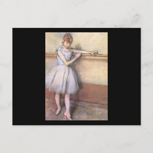 Edgar Degas Dancer am Bar Postkarte (Vorderseite)