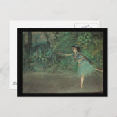 Edgar Degas Dancer auf der Bühne Postkarte (Vorne/Hinten)