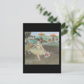 Edgar Degas Dancer Bowing mit Bouquet Postkarte (Stehend Vorderseite)