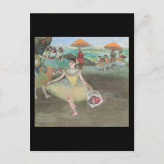 Edgar Degas Dancer Bowing mit Bouquet Postkarte