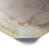 Edgar Degas Dancer Stretching Poster (Ecke)