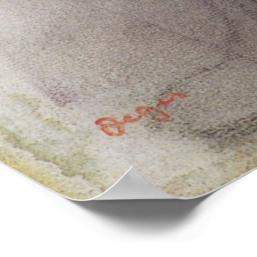 Edgar Degas Dancer Stretching Poster (Ecke)