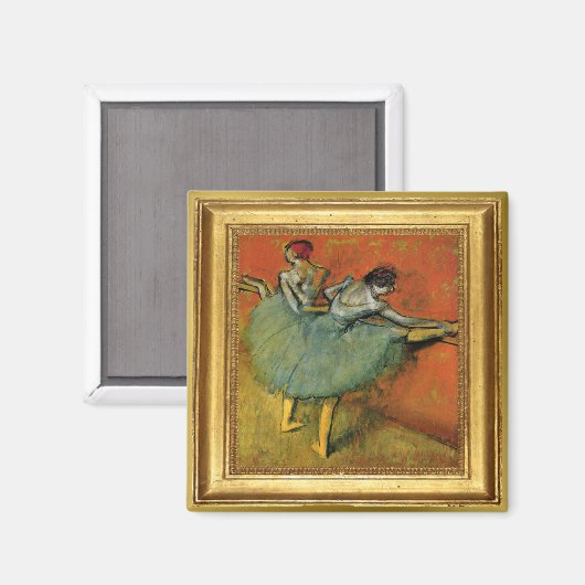 Edgar Degas Dancers Artwork Magnet (Vorderseite/Rückseite)