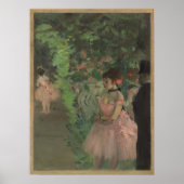 Edgar Degas Dancers Backstage Alte berühmte Kunst Poster (Vorne)
