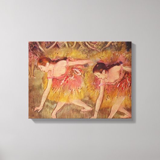 Edgar Degas Dancers Bending Down Leinwanddruck (Vorderseite)
