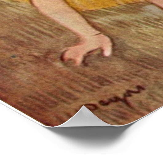 Edgar Degas Dancers Bending Down Poster (Ecke)