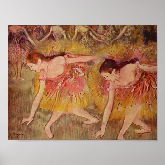 Edgar Degas Dancers Bending Down Poster (Vorne)