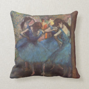 Edgar Degas Dancers in Blue (1895) Throw Kissen