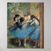 Edgar Degas - Dancers In Blue Poster (Vorne)