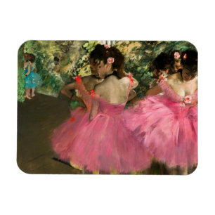 Edgar Degas - Dancers in pink Magnet