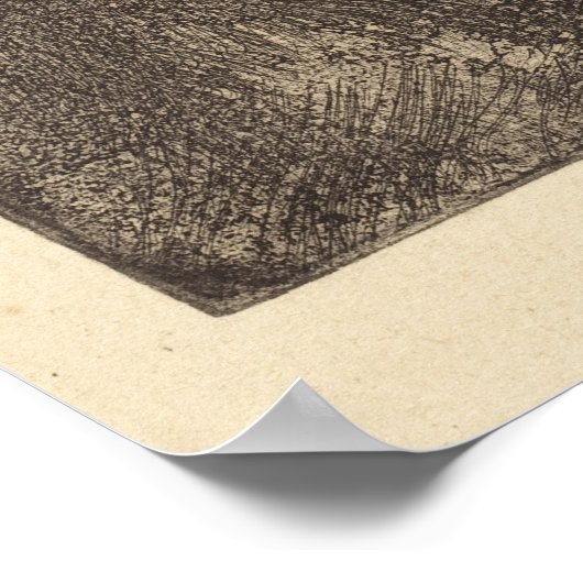 Edgar Degas Dancers in the Wings Sketch Art Poster (Ecke)