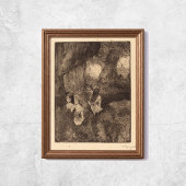 Edgar Degas Dancers in the Wings Sketch Art Poster