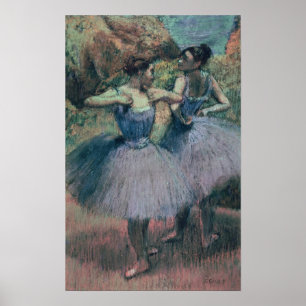 Edgar Degas Dancers in Violet Poster