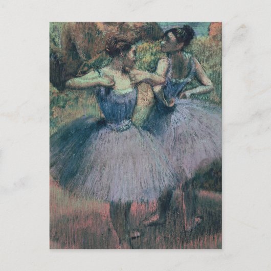Edgar Degas Dancers in Violet Postkarte (Vorderseite)