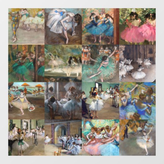 Edgar Degas - Dancers Masterpiece Selection Fensteraufkleber (Blatt)
