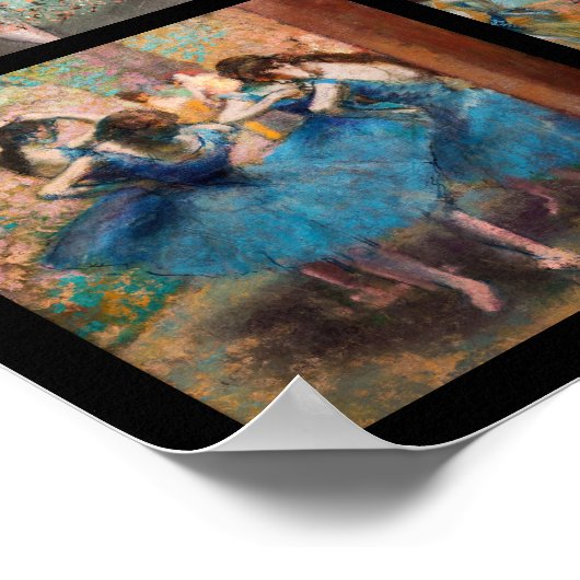 Edgar Degas - Dancers Masterpiece Selection Poster (Ecke)