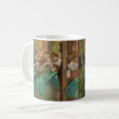 Edgar Degas Dancers Pink in Green Impressionist Kaffeetasse (Vorderseite Links)